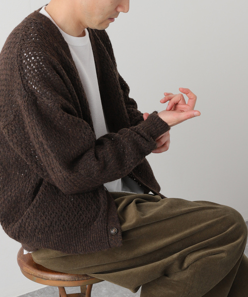 「JOURNAL STANDARD」 ニットカーディガン LARGE ピンク レディース_画像4