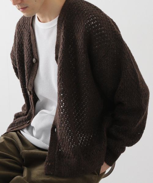 「JOURNAL STANDARD」 ニットカーディガン LARGE ピンク レディース_画像7