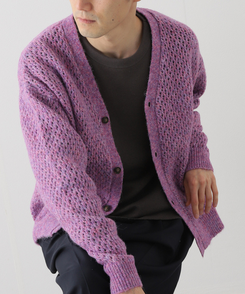 「JOURNAL STANDARD」 ニットカーディガン LARGE ピンク レディース_画像8