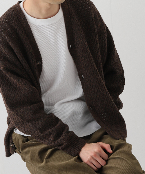 「JOURNAL STANDARD」 ニットカーディガン LARGE ピンク レディース_画像10