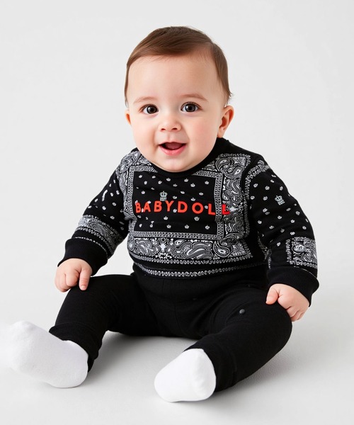 BABYDOLL（ベビードール） ベビー服 ロンパース ペイズリーロンパース