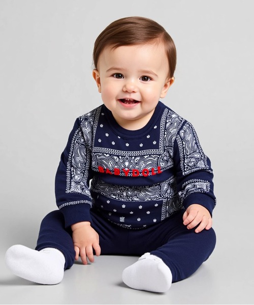 BABYDOLL（ベビードール） ベビー服 ロンパース ペイズリーロンパース