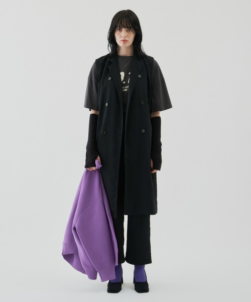 「Auntie Rosa Holiday」 ベスト FREE ブラック レディース_画像3