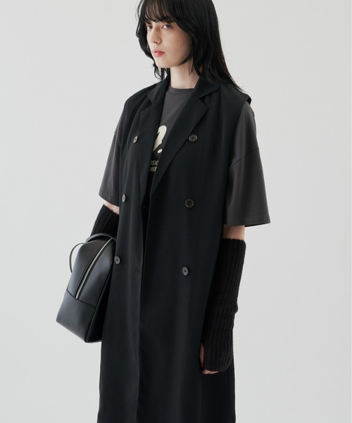 「Auntie Rosa Holiday」 ベスト FREE ブラック レディース_画像7