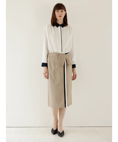 「TONAL」 スカート 36 ベージュ レディース_画像7