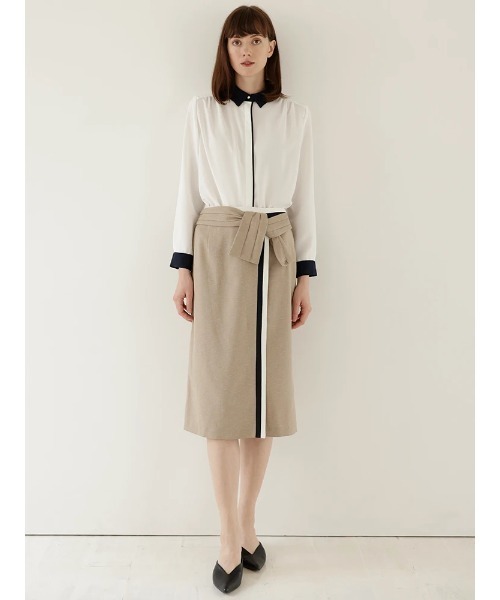 「TONAL」 スカート 36 ベージュ レディース_画像8