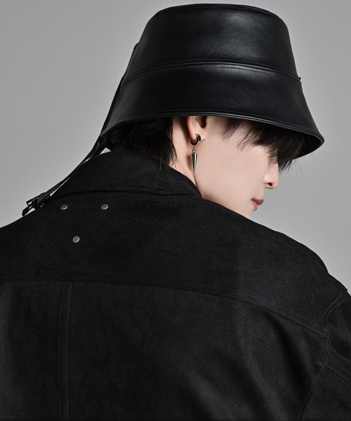 【新品】ボーラー ハット バケットハット ブラック メンズ レディース ADRER（アドラー） 帽子 ハット Zip bucket hat / ジップバケット