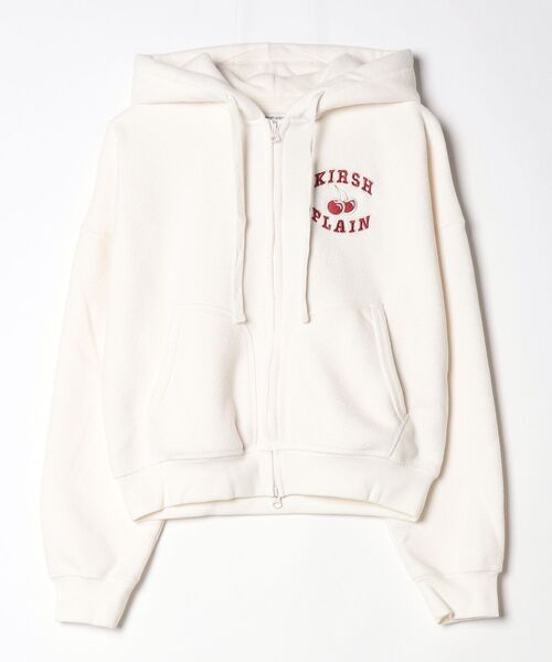 パーカー KIRSH Terry Semi-Crop Hoodie Zip-Up キルシー テリー セミ