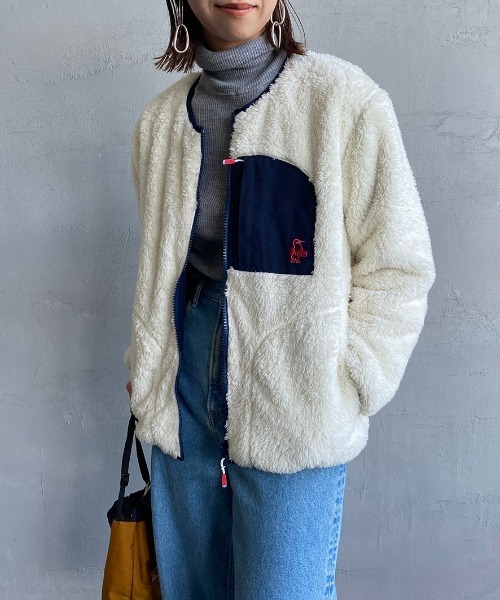 「CHUMS」 ブルゾン MEDIUM アイボリー レディース_画像4