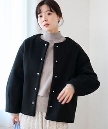 le.coeur blanc（ルクールブラン） ノーカラーコート コート ノー