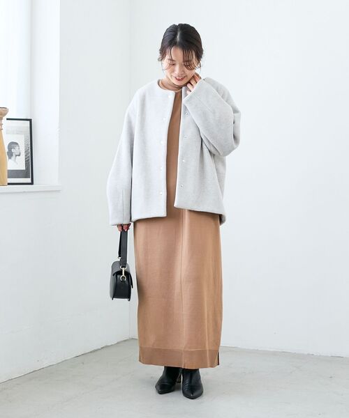 レディースノーカラーコート｜コート、ジャケット｜ファッション