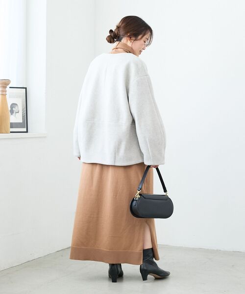 le.coeur blanc（ルクールブラン） ノーカラーコート コート ノー