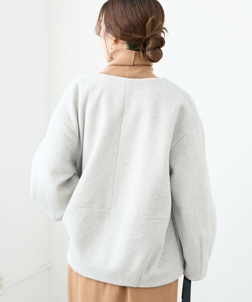 le.coeur blanc（ルクールブラン） ノーカラーコート コート ノー