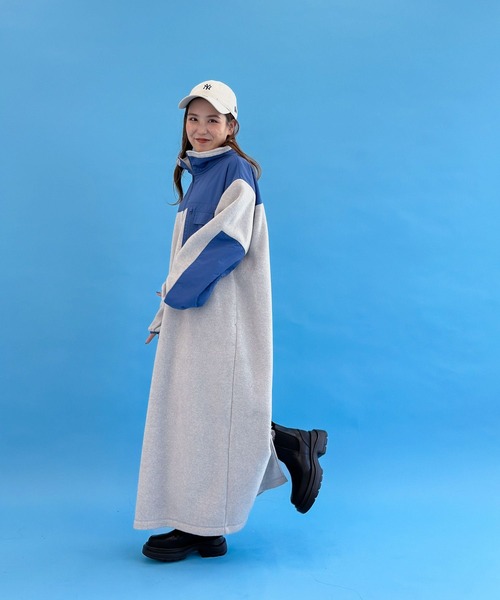 niko and…（ニコアンド） 長袖ワンピース LARGE ライトグレー