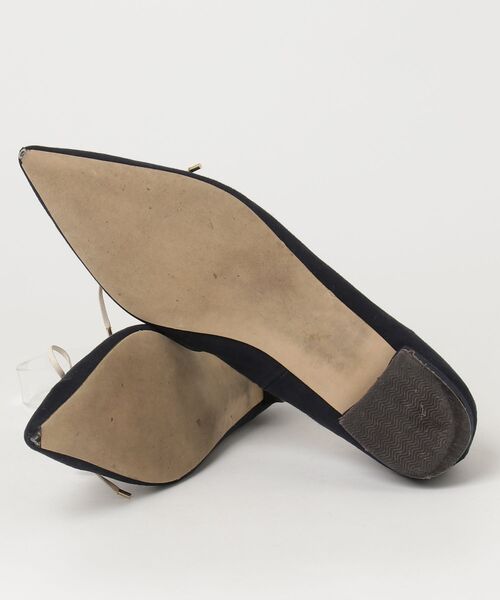 「LE TALON」 フラットパンプス 25.5cm ネイビー レディース_画像3