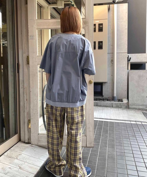 「NANEA」 半袖ブラウス ONE SIZE ネイビー レディース_画像5