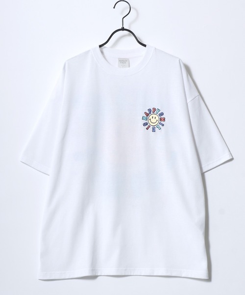 「SMILEY FACE」 半袖Tシャツ L ブラック系その他7 レディース_画像3