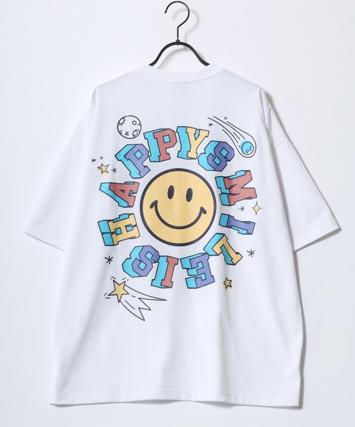「SMILEY FACE」 半袖Tシャツ L ブラック系その他7 レディース_画像5
