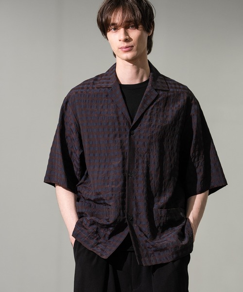 CITY TOKYO シャツ 半袖 「CITY TOKYO/シティートーキョー」Seersucker