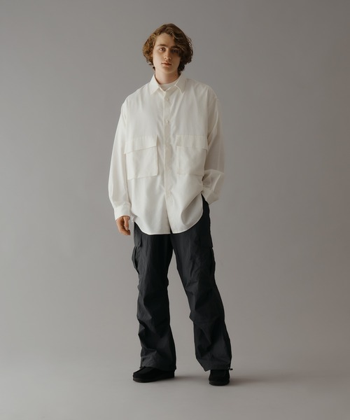 「WETTEMPT」 長袖シャツ MEDIUM カーキ メンズ_画像6