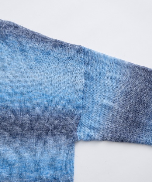 「ADAM ET ROPE'」 長袖ニット L ブルー系その他4 メンズ_画像3