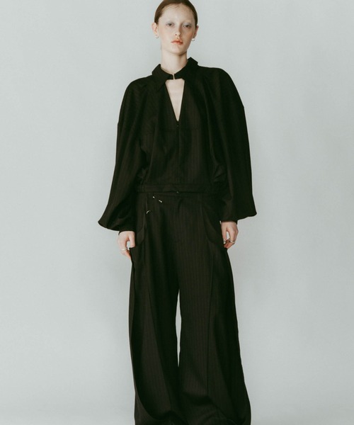 Knuth Marfクヌースマーフ2waylayeredonepieceブラック Knuth Marf - -high-end- 2way jacket outer(unisex) / 2ウェイ