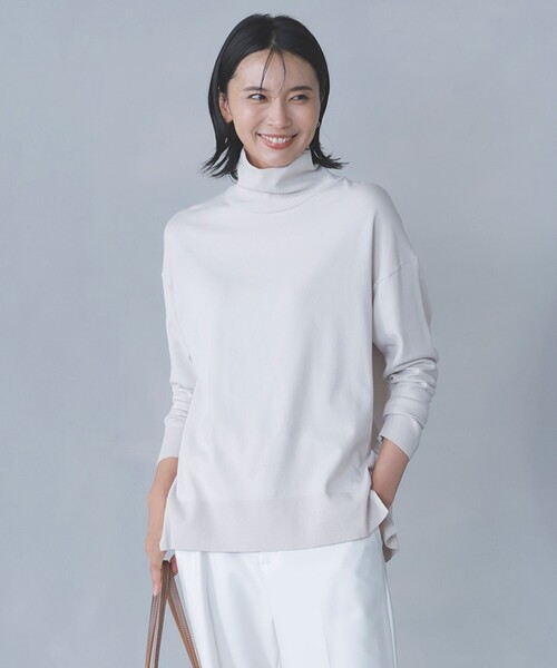 「UNFILO」 長袖ニット MEDIUM ブルー レディース_画像9