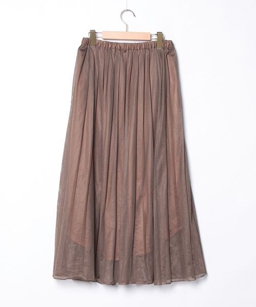 「GOUT COMMUN」 プリーツスカート 38 ブラウン レディース_画像2