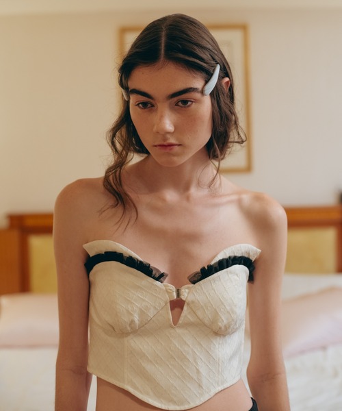 Carmelo Lune Jacquard Corset Bustier / ムーンコルセットベスト