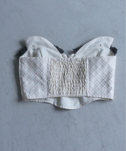 Carmelo Lune Jacquard Corset Bustier / ムーンコルセットベスト