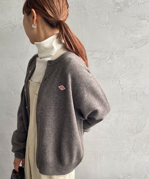 Danton（ダントン） ニットカーディガン 36 グレイッシュベージュ