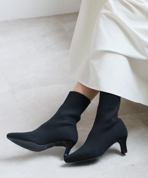 「VIVIAN」 ショートブーツ M ブラック レディース_画像6