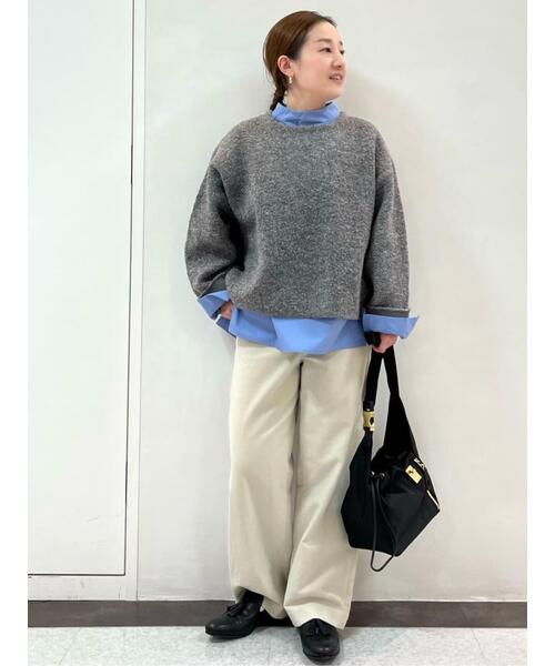 「human woman」 長袖ニット MEDIUM ホワイト系その他 レディース_画像8