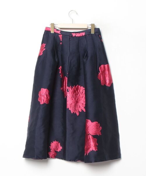 「EFFE BEAMS」 フレアスカート 38 ネイビー レディース_画像2