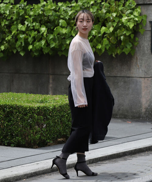 「Rie Miller」 長袖カットソー 38 ブラック レディース_画像4