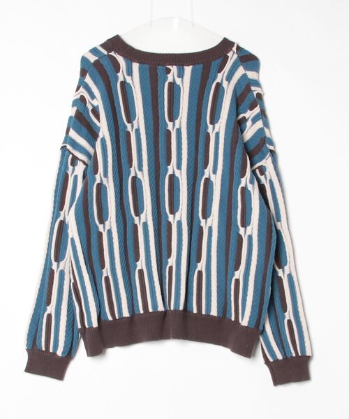 「RAGEBLUE」 長袖ニット L ブルー メンズ_画像2