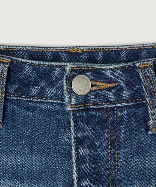 「anuans」 ブーツカットデニムパンツ 0 グレー レディースの画像