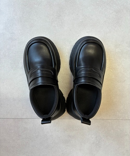 ローファー スニーカーソール 厚底コインローファー ボリュームソール レディース | lulufa | 18