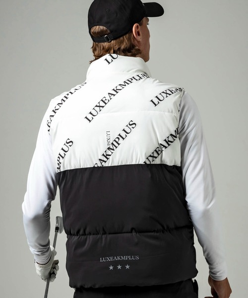 「LUXEAKMPLUS」 ベスト S ブラック×ブラック メンズ_画像9