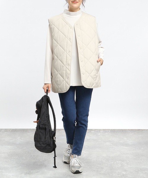 「GLOBAL WORK Smile Seed Store」 ベスト MEDIUM アイボリー レディース_画像2