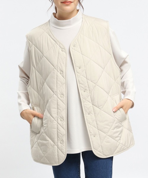 「GLOBAL WORK Smile Seed Store」 ベスト MEDIUM アイボリー レディース_画像5