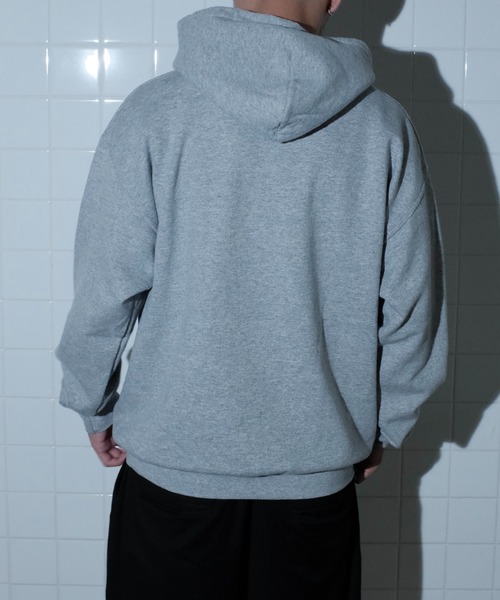 「THRIFTY LOOK」 プルオーバーパーカー MEDIUM グレー メンズ_画像2
