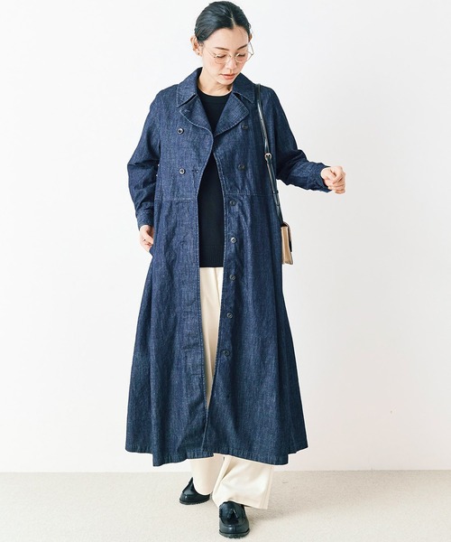 「and myera」 長袖ワンピース MEDIUM ダークインディゴブルー レディースの画像