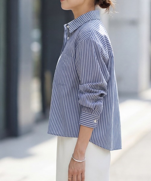 スタイルデリ 新品 ベーシックストライプ柄シャツ ベーシックストライプ柄シャツB | おしゃれな大人レディース