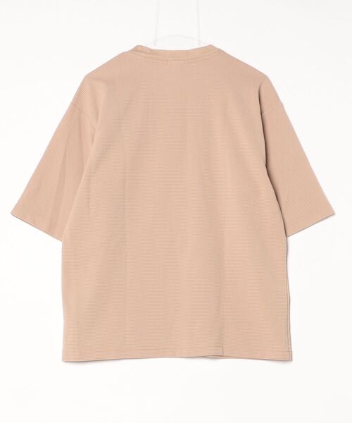 「LACOSTE」 ワンポイント半袖Tシャツ - ベージュ メンズ_画像2