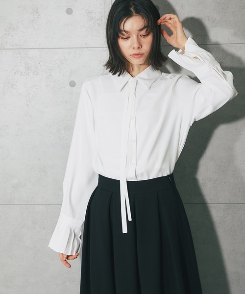 「SMILE ORCHID」 長袖ブラウス M ホワイト レディース_画像7