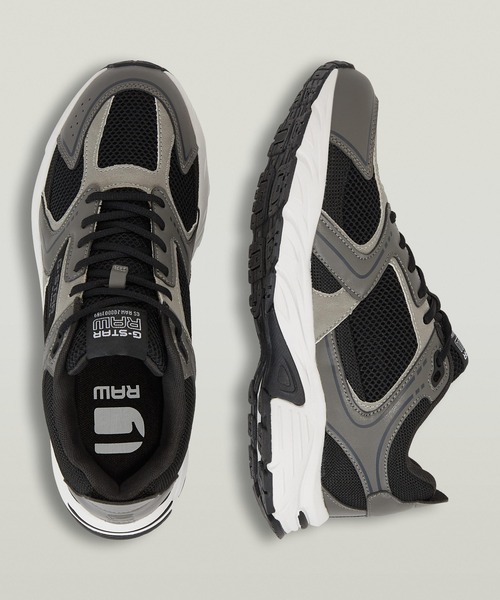 G-STAR RAW - スニーカー Miles BSC Sneakers/メッシュダッドスニーカー/ボリュームソール/軽さ駈けっくらシューズ メンズ