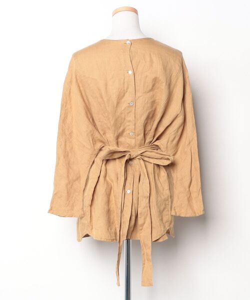 「fog linen work」 7分袖ブラウス - ブラウン レディース_画像2