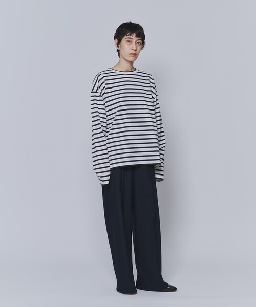 INSCRIRE（アンスクリア） tシャツ 「」別注コットンボーダーロング