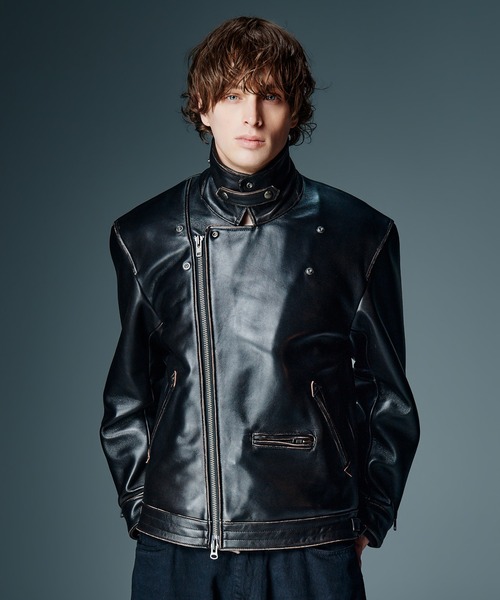 glamb /グラム/羊革 レザージャケット 4 XL相当 シングルライダース glamb（グラム） 革ジャン ライダース Johnny Riders Jacket